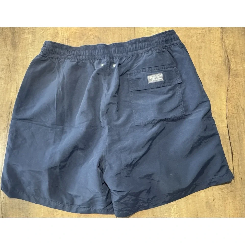 Ralph Lauren Men's Swim Trunks Size XL Swimwear‎ Navy/Yellow Summer Extra Large